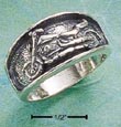 
Sterling Silver Antiqued Inset Motorcycle
