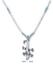 
SS 16 Inch LS Necklace Turquoise Beads Ge
