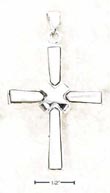 
Sterling Silver Mop Cross With X In Cente
