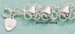 
Sterling Silver 7 Inch Heart On Lace Link
