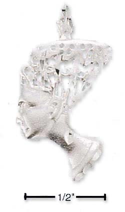 
Sterling Silver Nefertite With Filigree Head Charm
