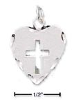 
Sterling Silver DC Heart With Cutout Cros
