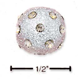 
Sterling Silver November Fireball Slide Charm (2mm Center Hole)
