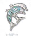 
Sterling Silver Jumping Double Dolphins C
