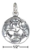 
Sterling Silver Soccer Ball Charm With Ho
