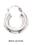 
Sterling Silver 23mm Thick 6mm Stock Hoop
