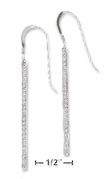 
Sterling Silver CZ Bar Dangle French Wire
