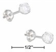 
Sterling Silver 4mm April CZ Post Earring
