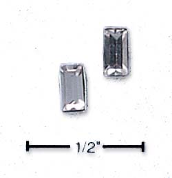 
Sterling Silver April Birthstone Austrian Crystal Post Earrings
