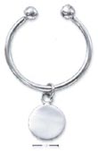
Sterling Silver Horseshoe Key Chain With 
