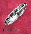 
SS CZ Synthetic Emerald May Eternity Ring

