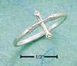
Sterling Silver Small Cross Ring With Fan

