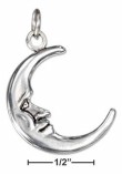 
Sterling Silver Small Smiling Crescent Mo
