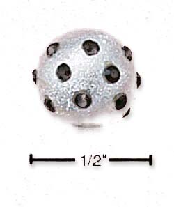 
Sterling Silver January Fireball Slide Charm (2mm Center Hole)

