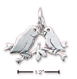 
Sterling Silver Lovebirds On Branch Of Hope Charm
