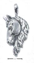 
Sterling Silver Large Antiqued Horse Head
