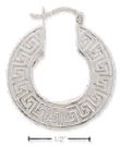 
Sterling Silver 23mm Round Etruscan Hoop 
