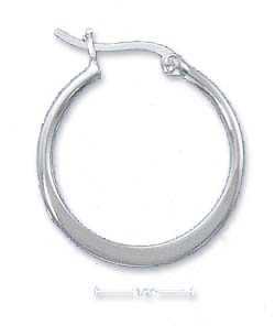 
Sterling Silver 25mm Tubular Circle Hoop Earrings
