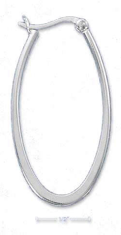 
Sterling Silver 22mm X 40mm Tubular Hoop Earrings

