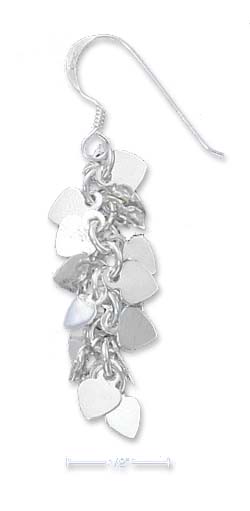 
Sterling Silver Multi Mini Children Heart Cluster Earrings
