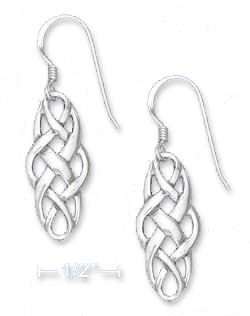 
Sterling Silver Celtic Weave French Wire Earrings
