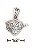 
Sterling Silver Small Puffed Heart Locket
