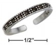 
Sterling Silver Two Millimeter Marcasite 
