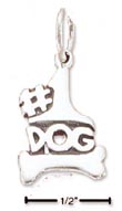 
Sterling Silver Number 1 Dog With Dog-bon

