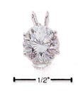 
Sterling Silver 8mm Round Cubic Zirconia 
