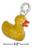 
Sterling Silver Enamel Little Yellow Duck
