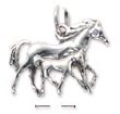 
Sterling Silver Mother And Foal Galloping
