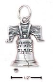 
Sterling Silver Liberty Bell Charm (Hollo
