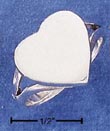 
Sterling Silver Heart Signet On Split Sha
