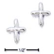 
Sterling Silver Tiny Cross Shaped Post Ea
