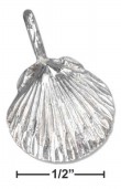 
Sterling Silver Diamond Cut Scallop Shell
