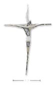 
Sterling Silver Free-Form Modern Crucifix
