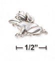 
Sterling Silver 3d Prince Frog With Crown
