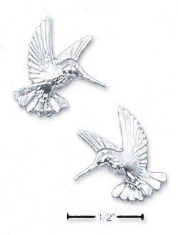 
Sterling Silver Small Humming Bird Post Earrings

