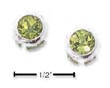 
Sterling Silver 5mm Round Peridot Post Ea

