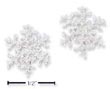 
Sterling Silver Frosted Snowflake Post Ea
