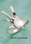 
Sterling Silver Hand And Fingers With Ony
