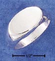 
Sterling Silver Smaller 8x13mm Oval Signe
