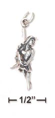 
Sterling Silver 3d Antiqued 1 Inch Fairy 
