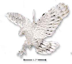 
Sterling Silver Small DC Eagle In Flight Charm
