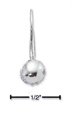 
Sterling Silver 8mm Ball On Euro-Wire Earrings
