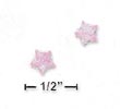 
Sterling Silver 6mm Pink CZ Star Post Ear
