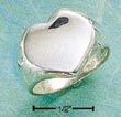 
Sterling Silver High Polish Concave Heart
