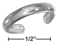 
Sterling Silver Plain 3mm Round Stock Toe Ring
