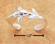 
Sterling Silver Dolphin Touching Tail Toe
