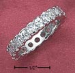 
Sterling Silver Womens Continuous CZ Band
